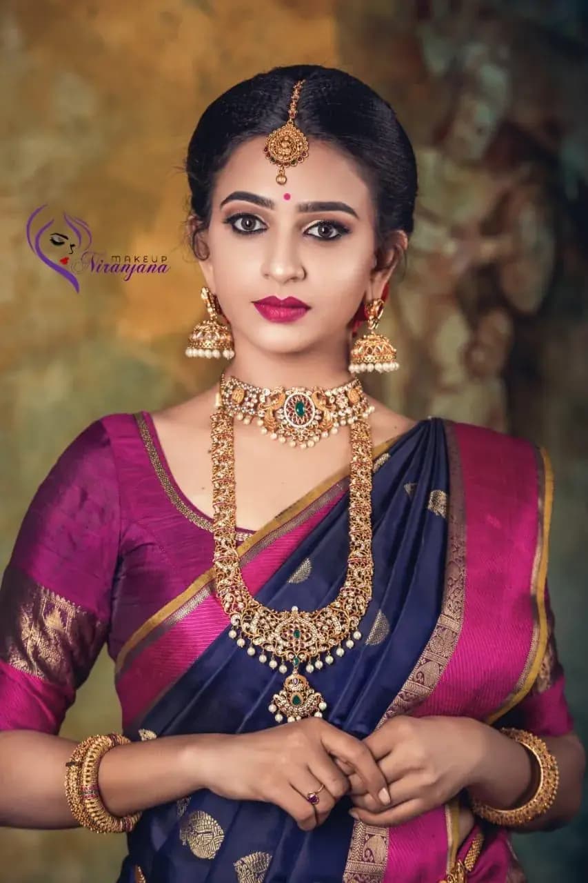 Behind the scenes — bridal makeup application by Niranjana, Chennai