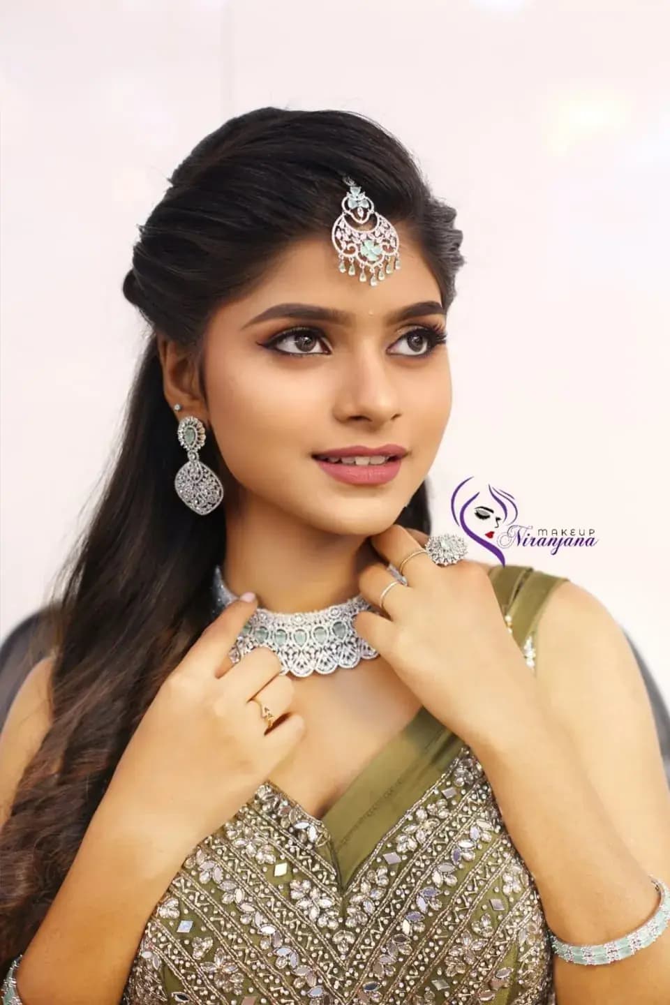 Behind the scenes — bridal makeup application by Niranjana, Chennai