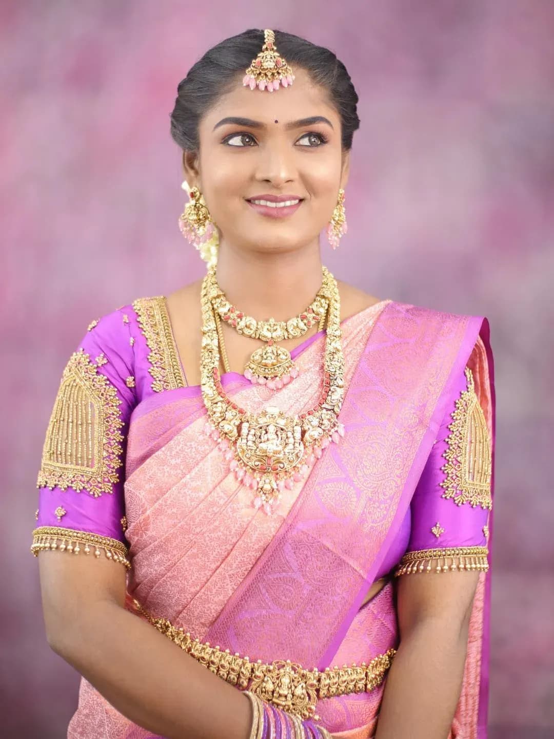Engagement makeup look 4 by Makeup Niranjana, Chennai