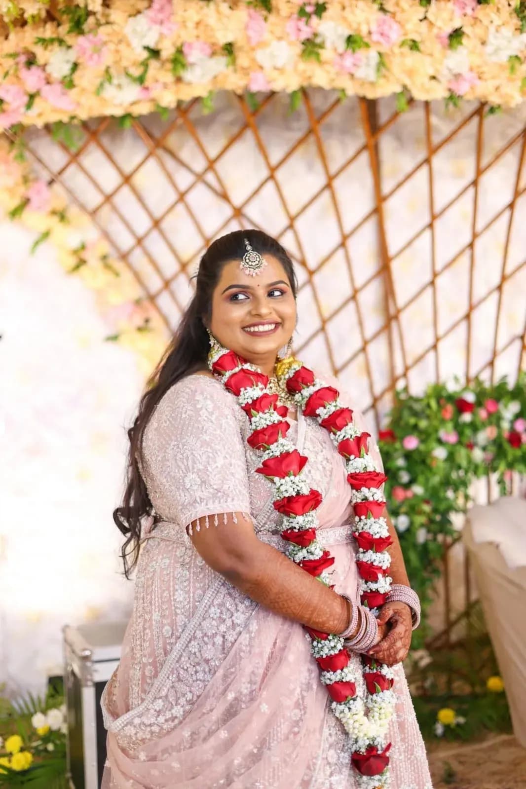 Reception makeup look 4 by Makeup Niranjana, Chennai