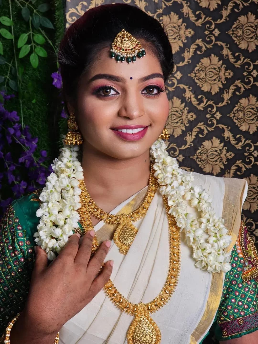 Muhurtham bridal makeup look 11 by Makeup Niranjana, Chennai