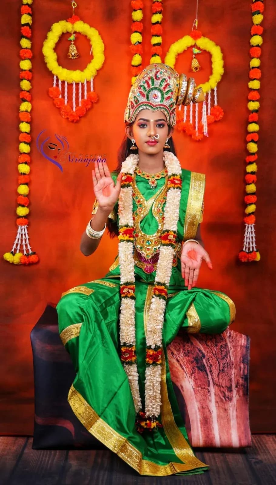 Puberty function makeup look 4 by Makeup Niranjana, Chennai