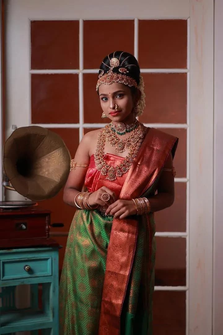 Puberty function makeup look 6 by Makeup Niranjana, Chennai