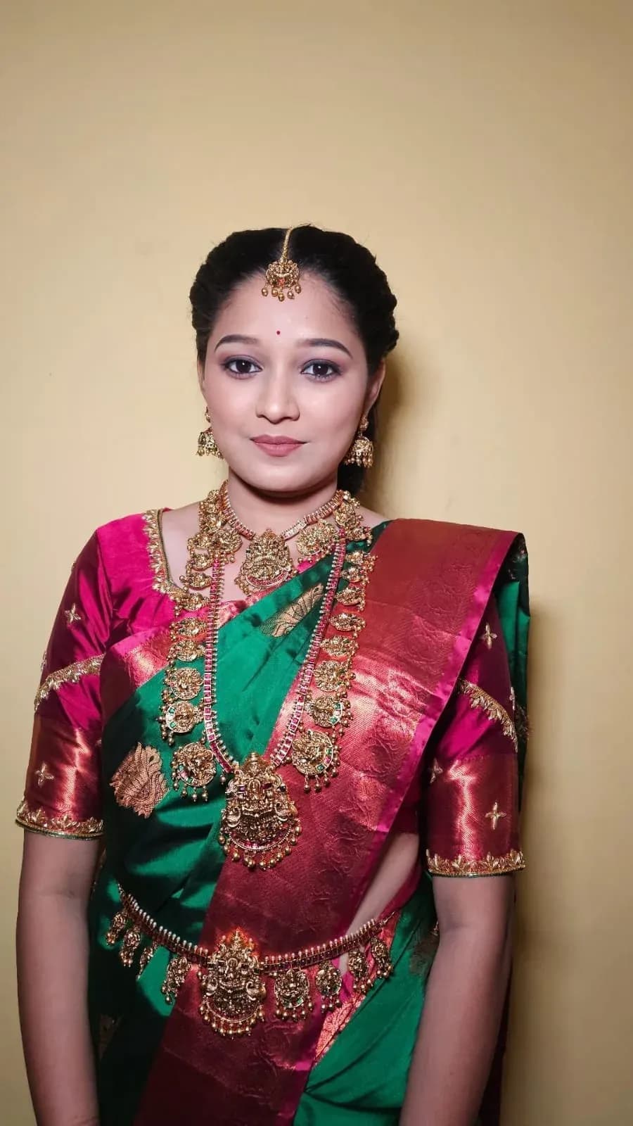 Puberty function makeup look 14 by Makeup Niranjana, Chennai
