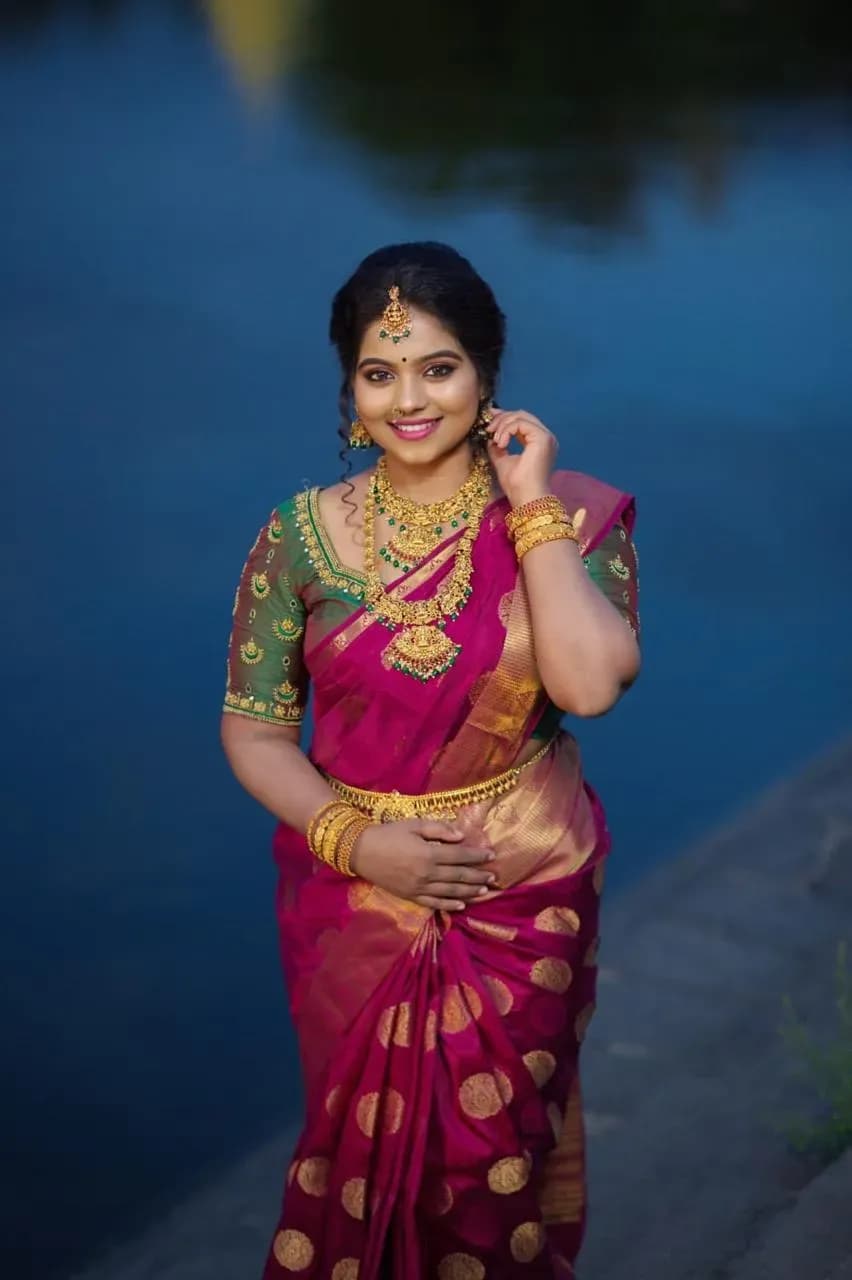 Behind the scenes — bridal makeup application by Niranjana, Chennai