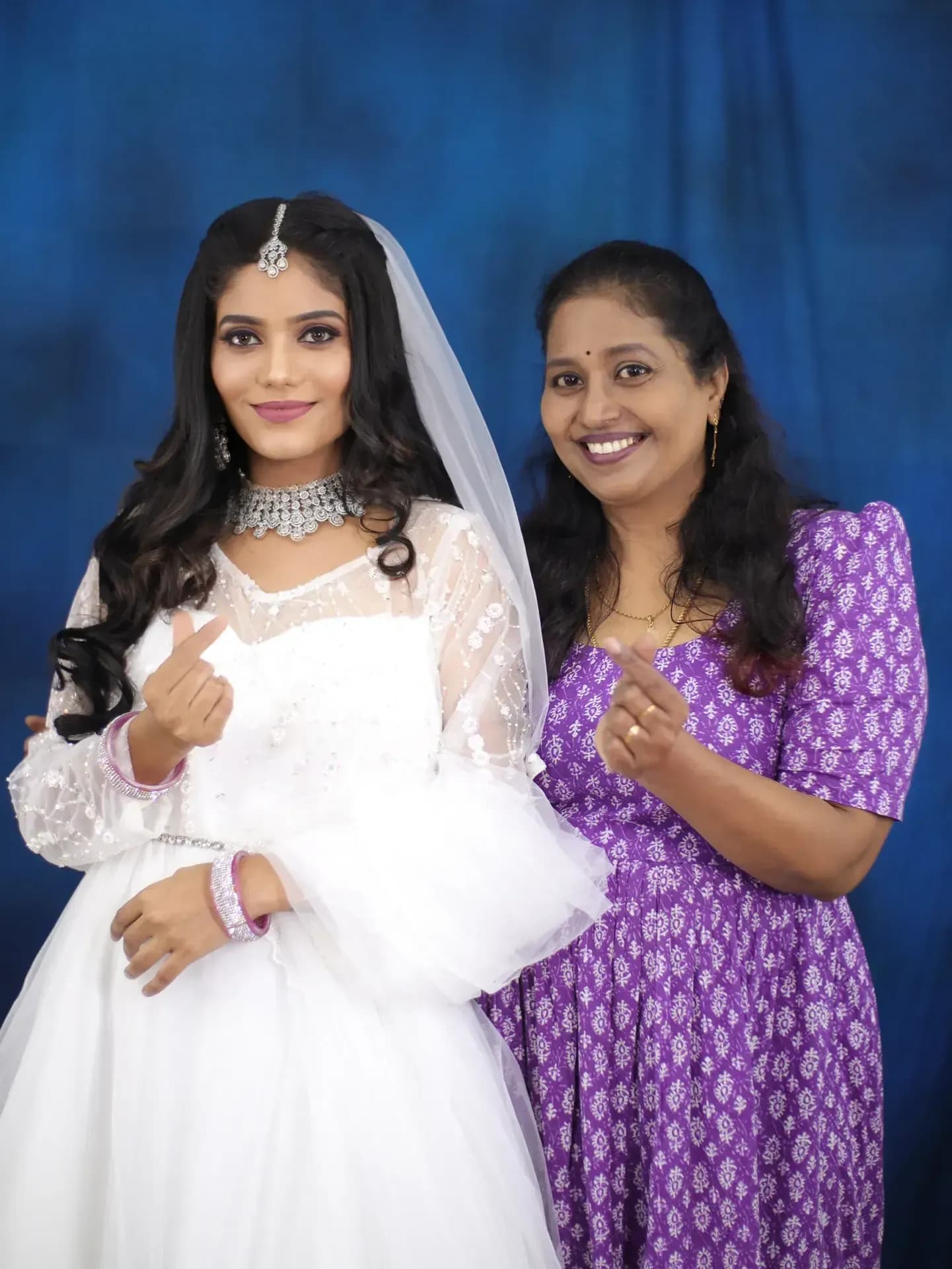 South Indian bridal portrait by Makeup Niranjana, Chennai