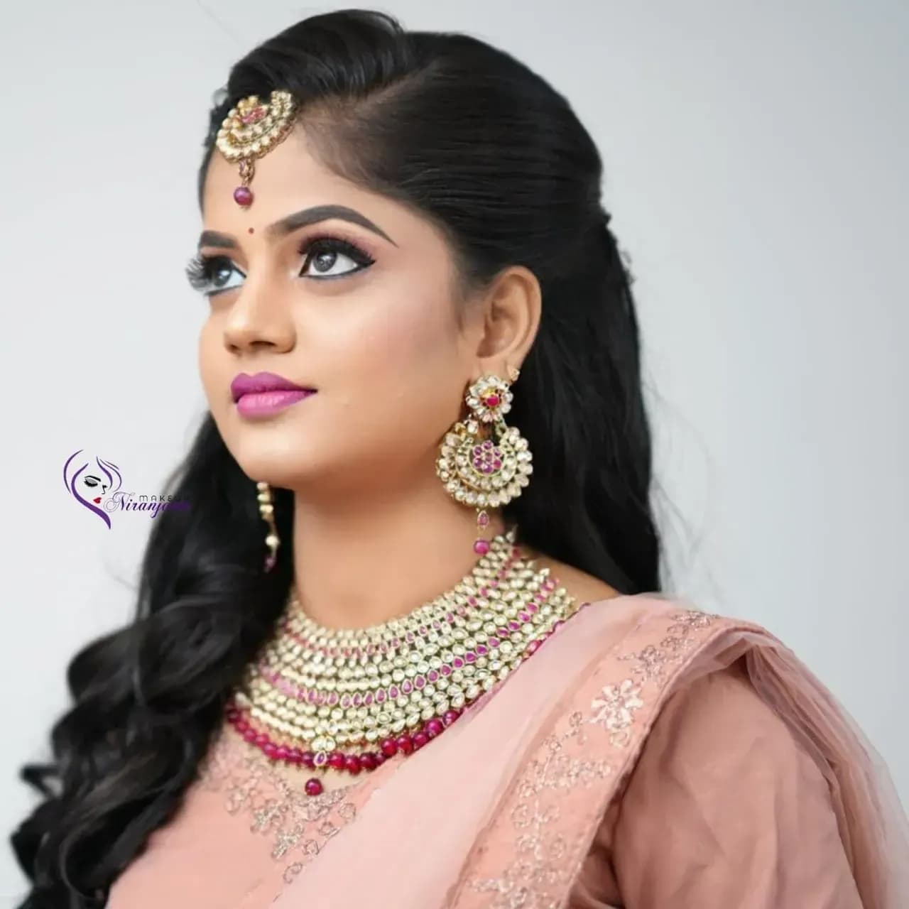 Behind the scenes — bridal makeup application by Niranjana, Chennai