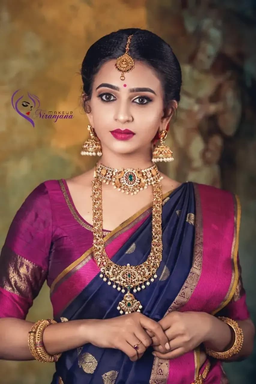 Behind the scenes — bridal makeup application by Niranjana, Chennai
