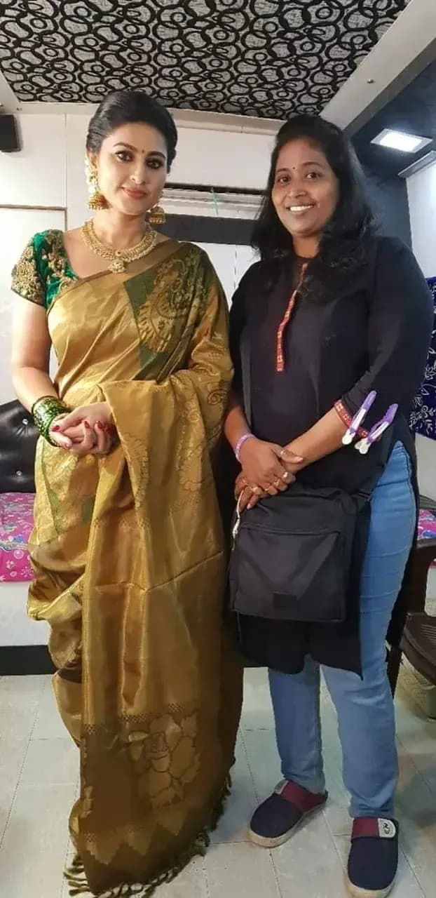 Behind the scenes — bridal makeup application by Niranjana, Chennai