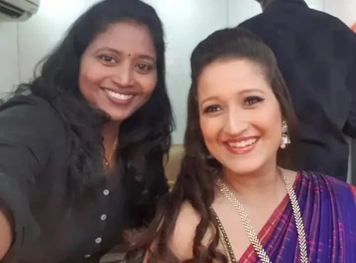 Behind the scenes — bridal makeup application by Niranjana, Chennai