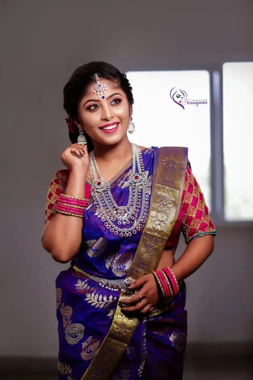 Behind the scenes — bridal makeup application by Niranjana, Chennai