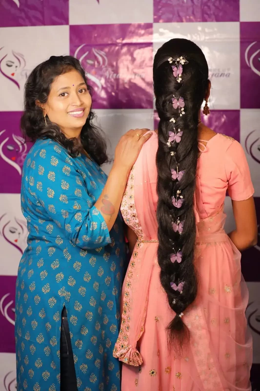 Behind the scenes — bridal makeup application by Niranjana, Chennai