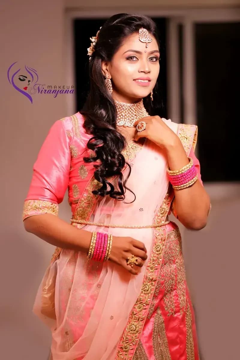 Behind the scenes — bridal makeup application by Niranjana, Chennai