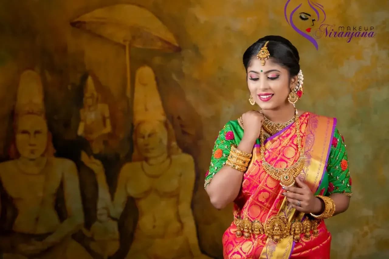 Behind the scenes — bridal makeup application by Niranjana, Chennai