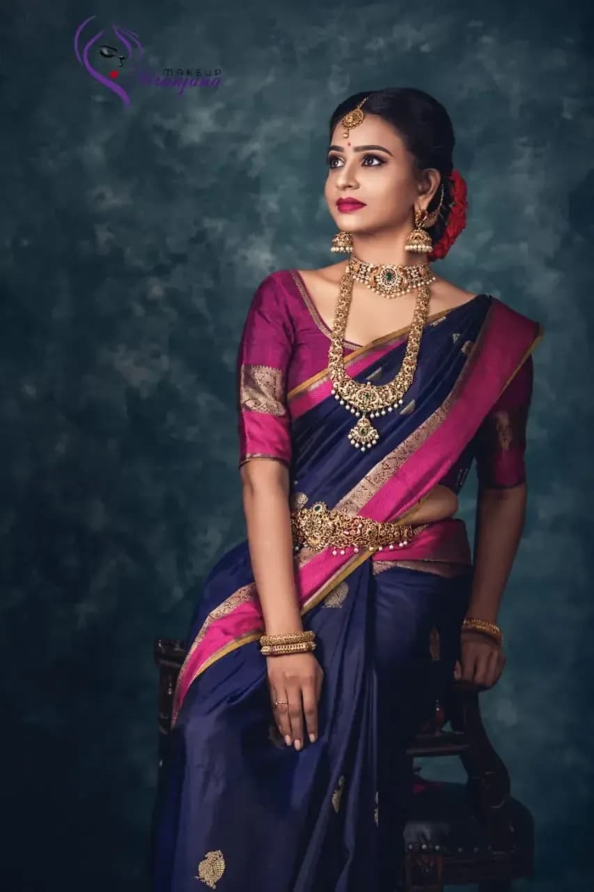 Behind the scenes — bridal makeup application by Niranjana, Chennai