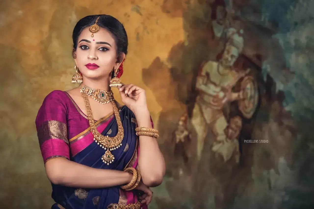Behind the scenes — bridal makeup application by Niranjana, Chennai