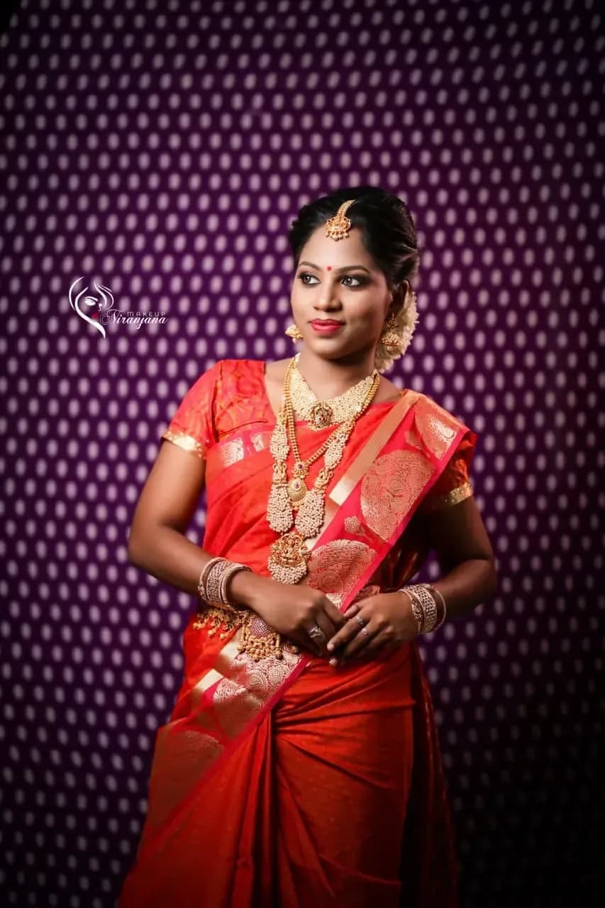 Behind the scenes — bridal makeup application by Niranjana, Chennai