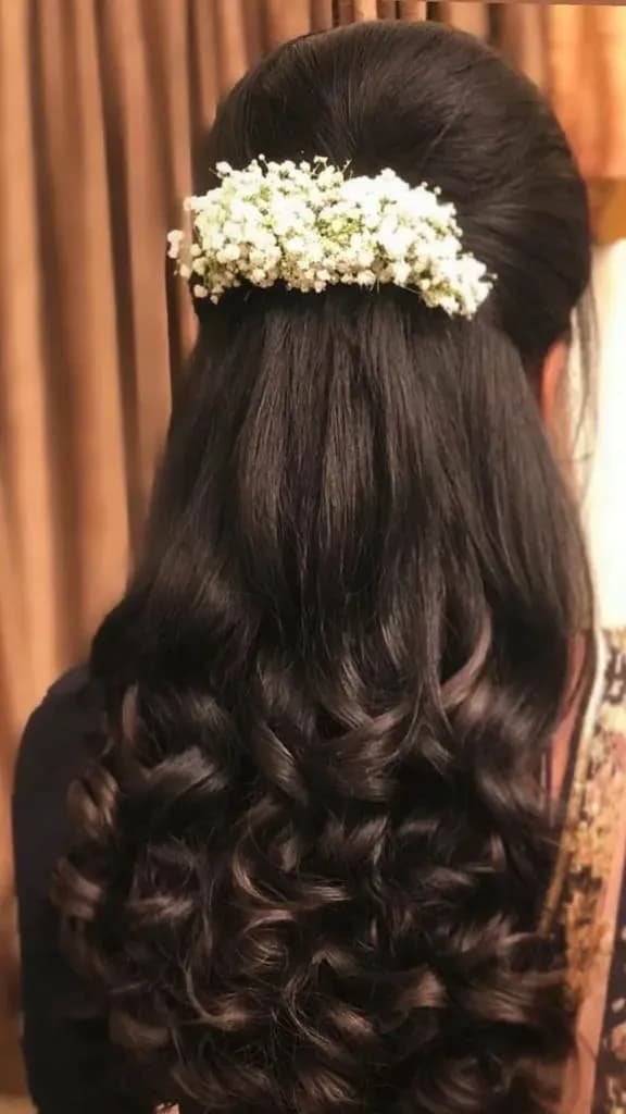 Bridal hairstyle by Makeup Niranjana — jadai-billai and traditional Chennai hair styling