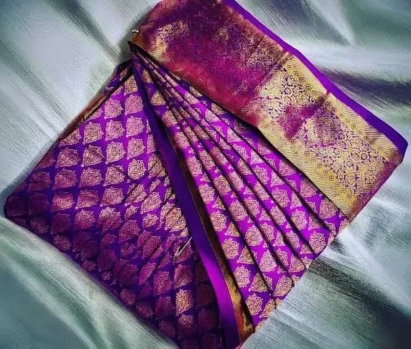 Kanjivaram saree drape — bridal styling by Makeup Niranjana, Chennai