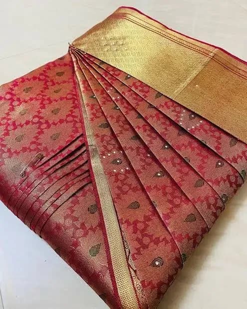 Kanjivaram saree drape — bridal styling by Makeup Niranjana, Chennai